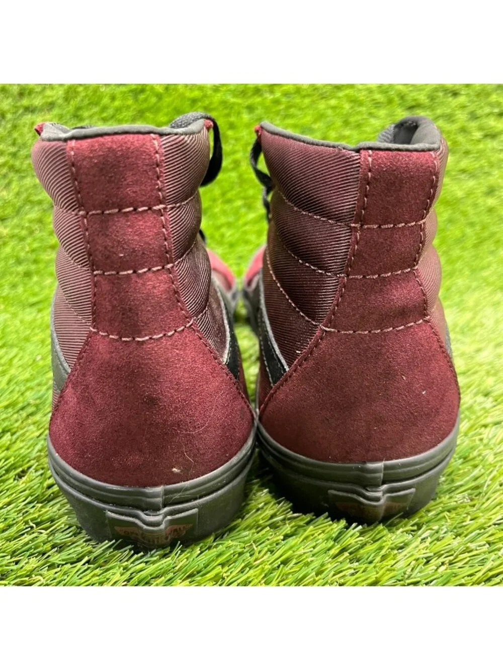 Vans Sk8-Hi Mens Size 8 Womens 9.5 Burgundy Athletic Skateboard Shoes Sneakers